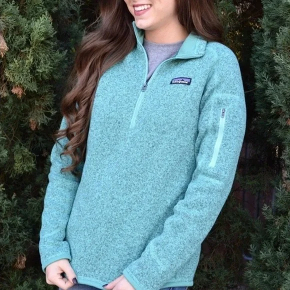 Patagonia Better Sweater Small Teal Pullover Lightweight Outdoor Hiking Camping - Picture 13 of 13